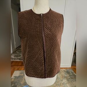 Marsh Landing Womens Chocolate Brown Vest